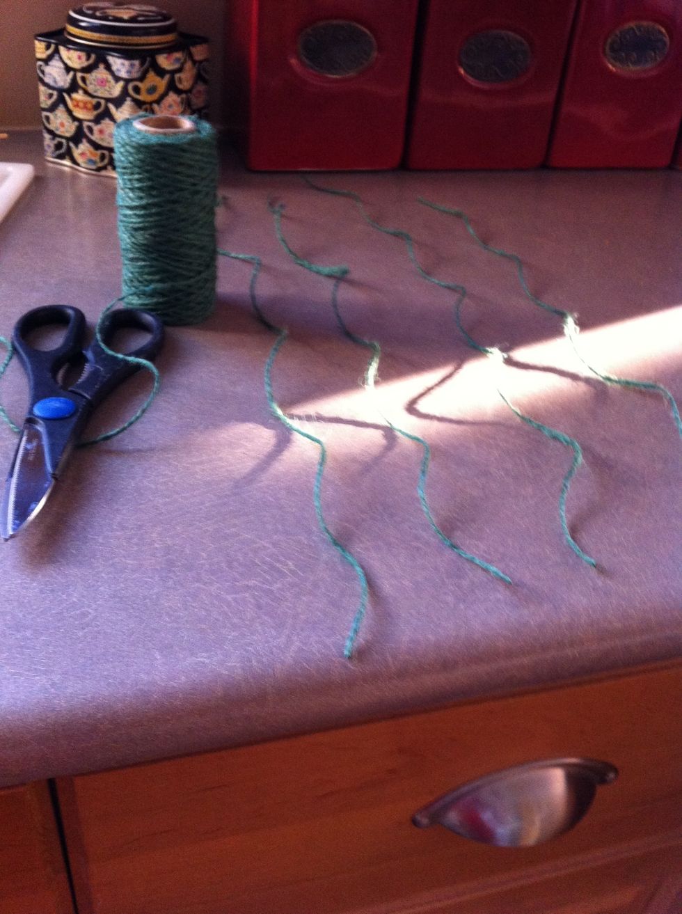Cut 4 strings each about 30 inches or 76 centimeters