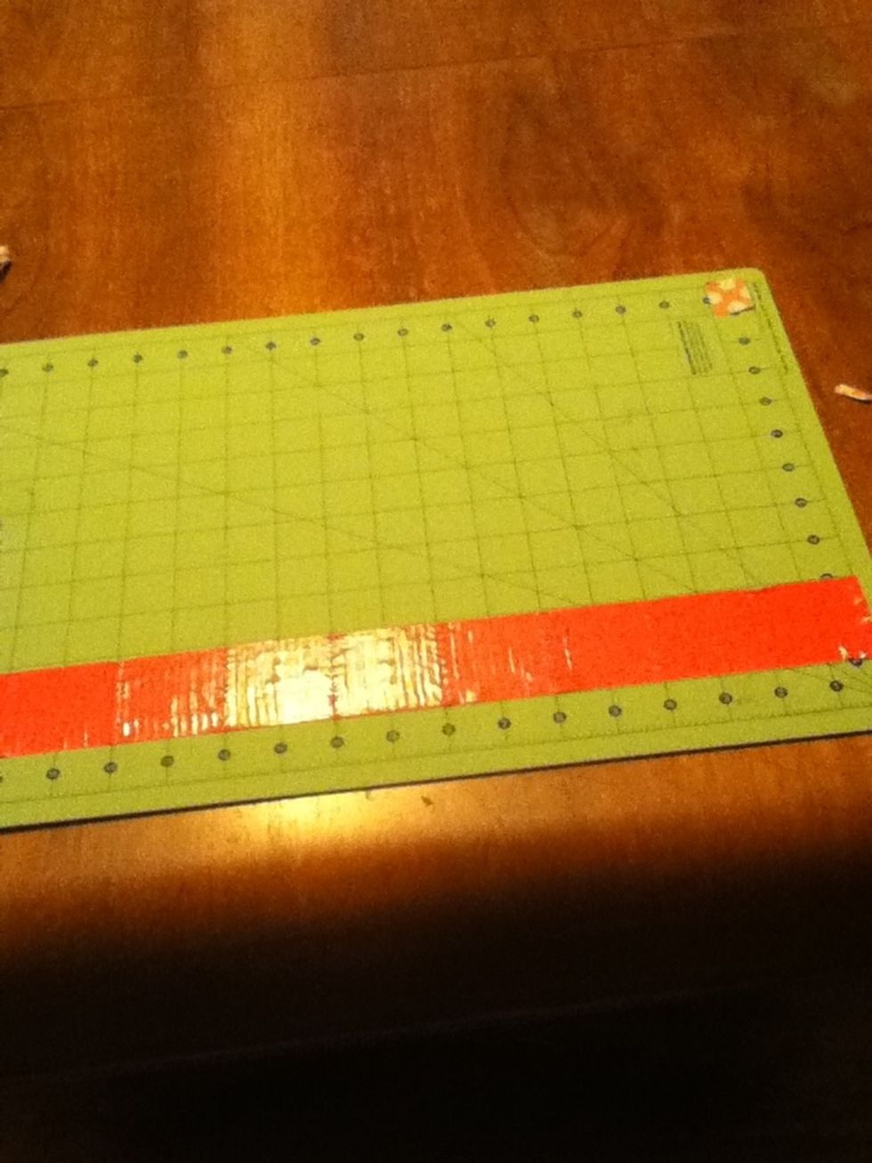 Cut 9 2 inch pieces of duct tape