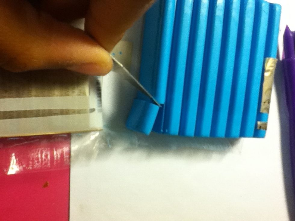 Cut a piece of clay :) you'll most likely need more than that, also depending the size of your bow