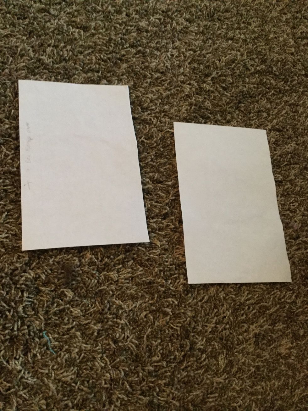 Cut a piece of paper in half