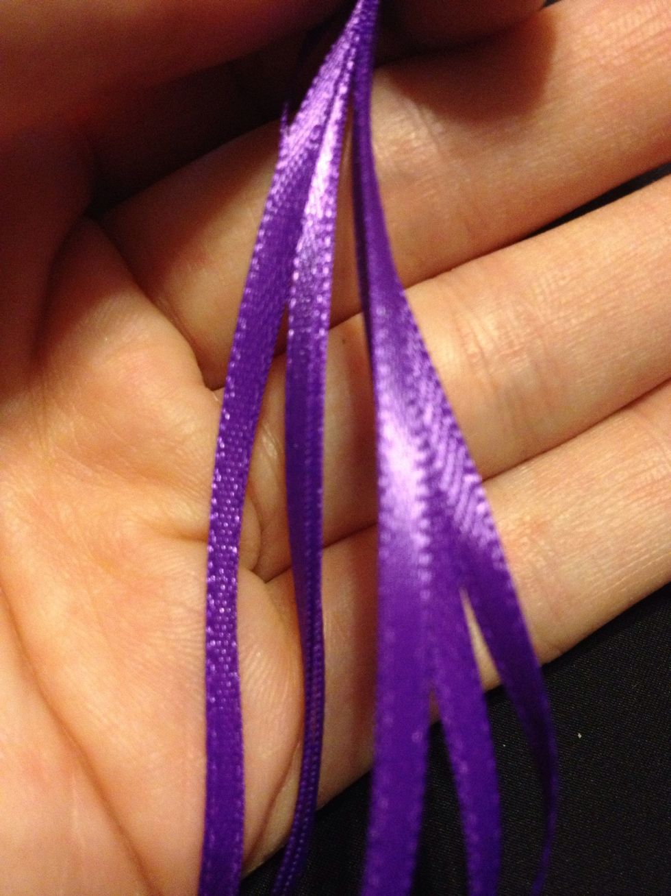 Cut a piece of ribbon to tie around the sachet. Once you find a length you like, pre-cut a bunch to have them ready.