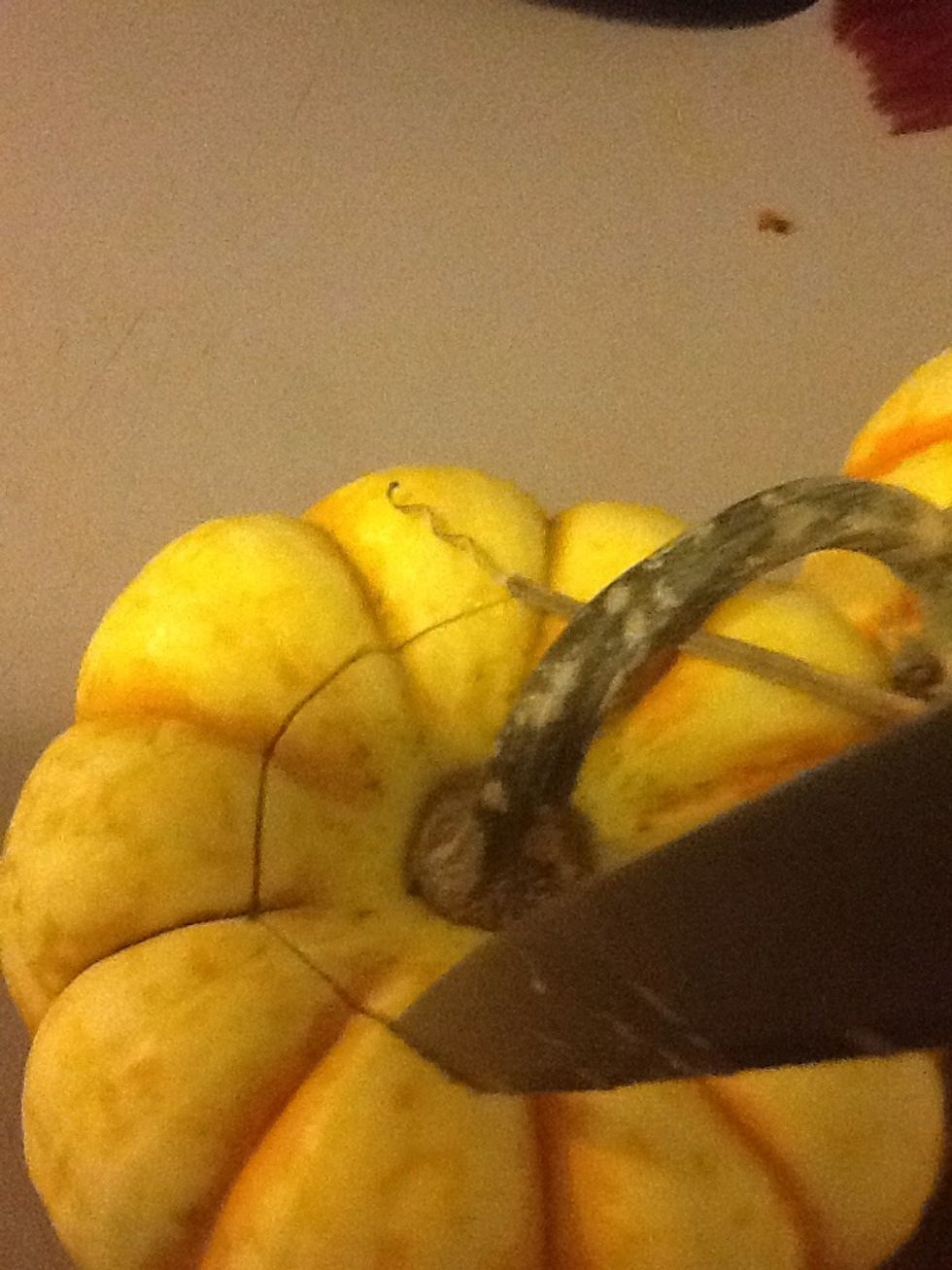 Cut a round bit off the top of the sweet lightning