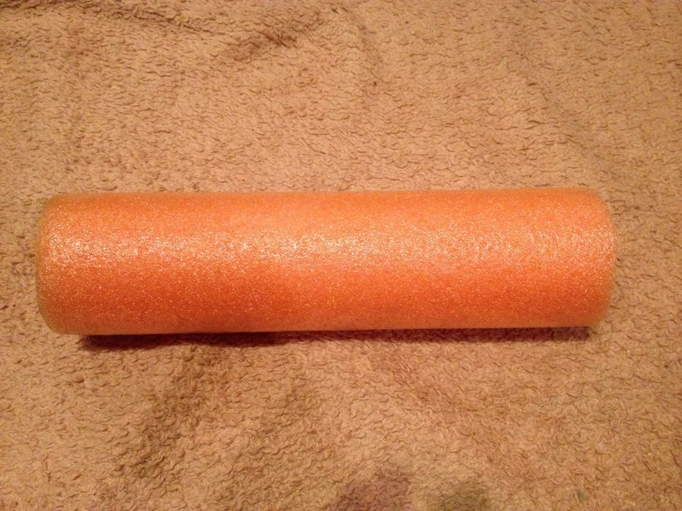 Cut a section of a pool noodle the length of the wooden portion if the hanger.
