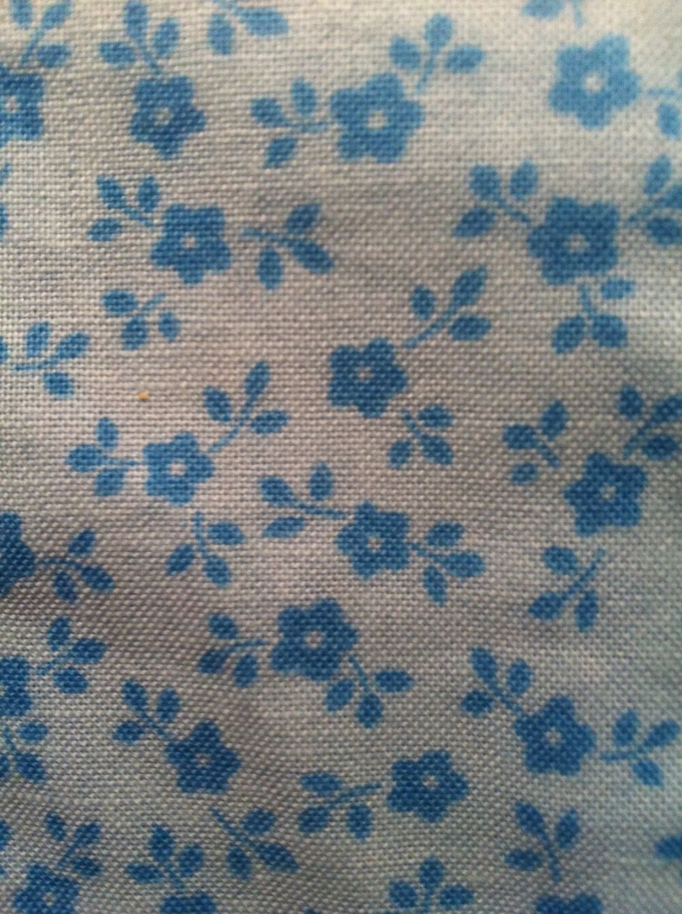 Cut a separate piece of the patterned fabric to about 8cm across and 10cm down. This will be the pocket for the inside of the case.