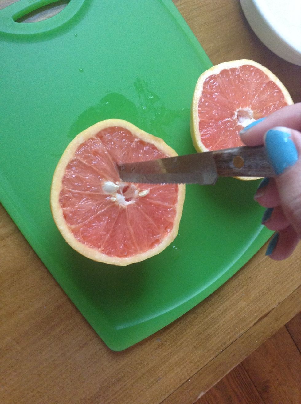 Cut a slit along the edge of the first triangular section.