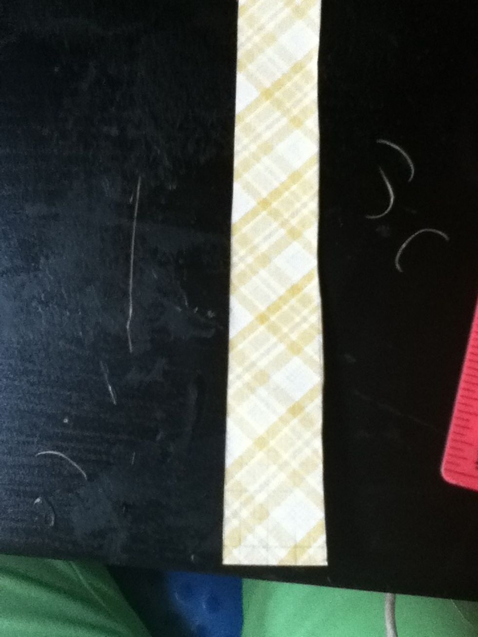 Cut a strip for that measurement.