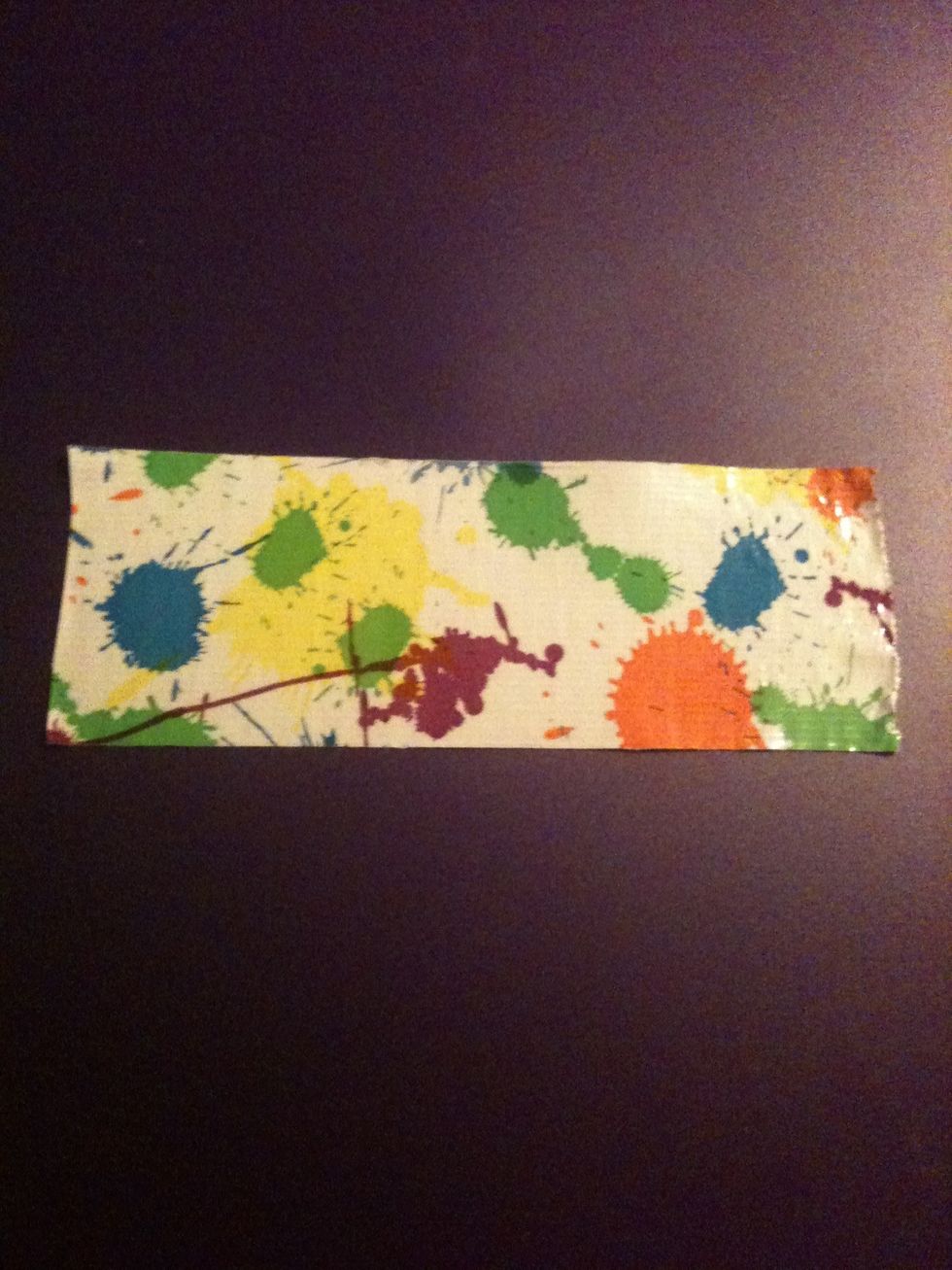 Cut a strip of duct tape.