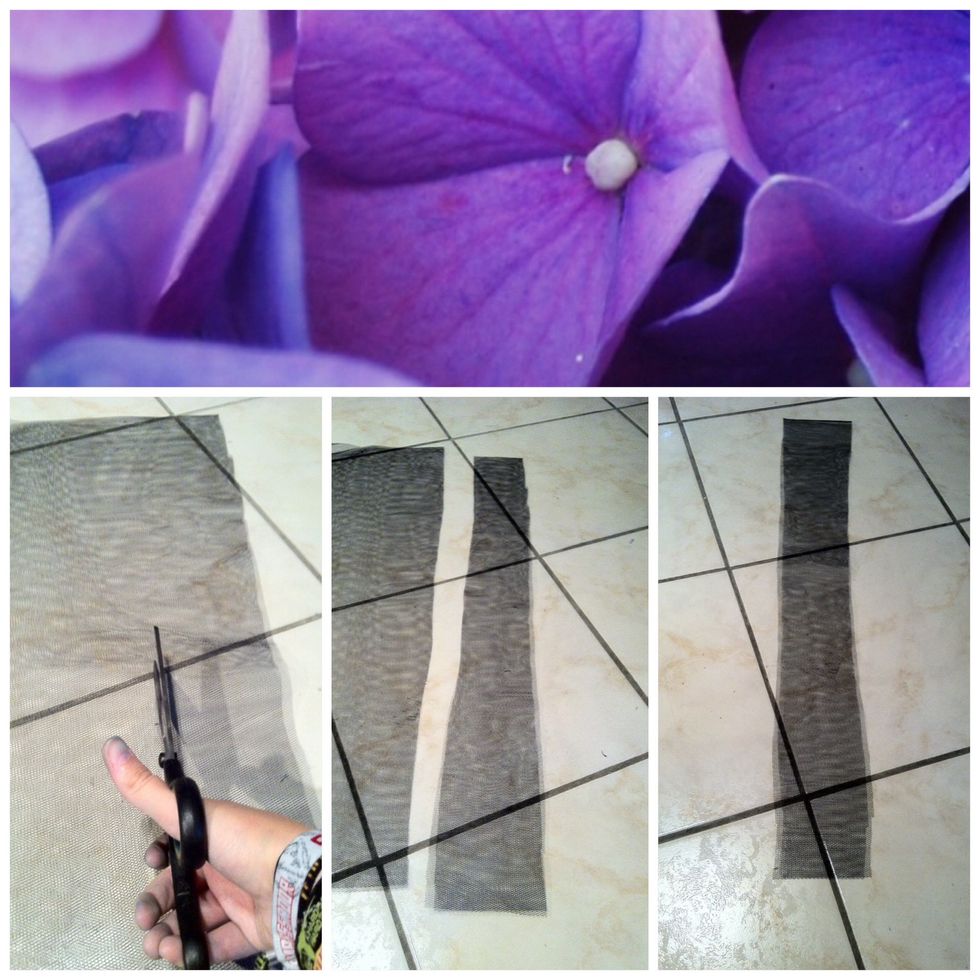 Cut a strip. One strip is about 5x80cm.