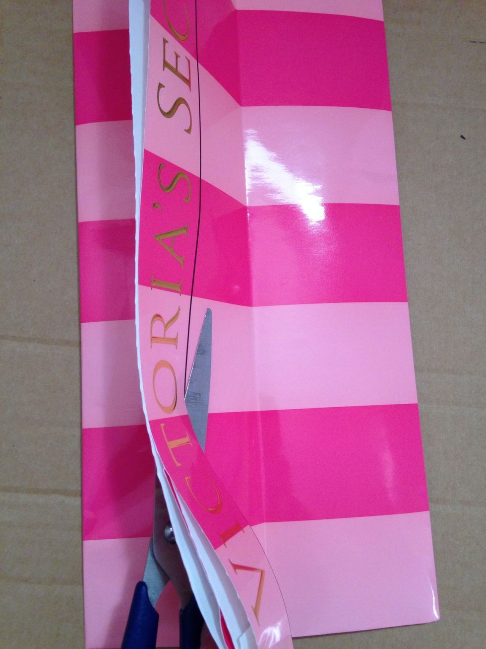 Cut across your measurement line.