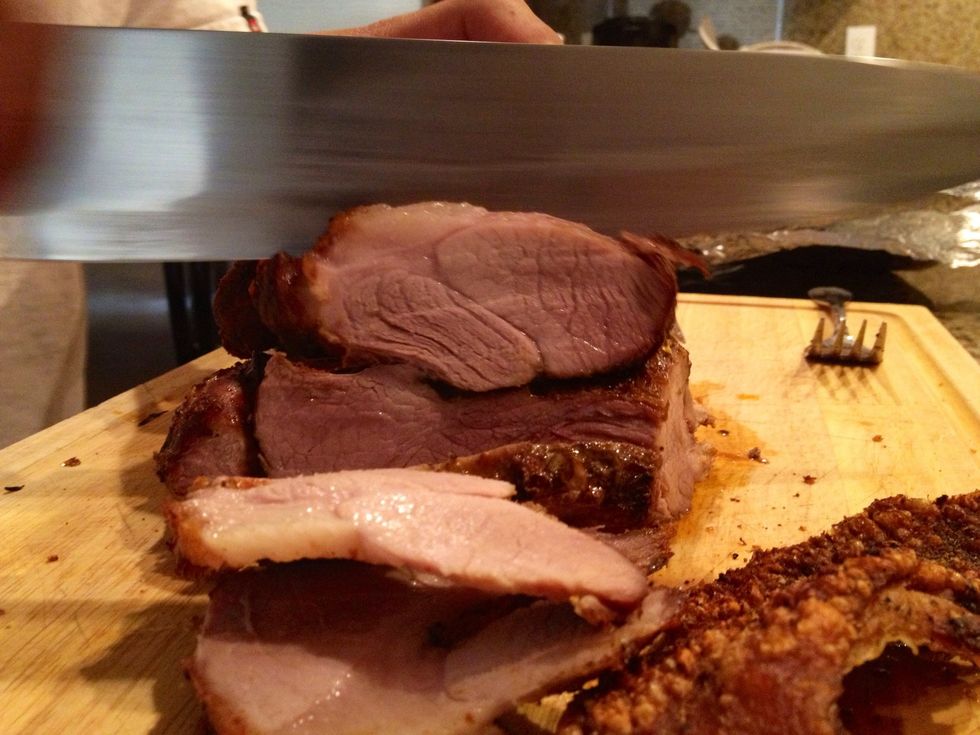 Cut after cooling!