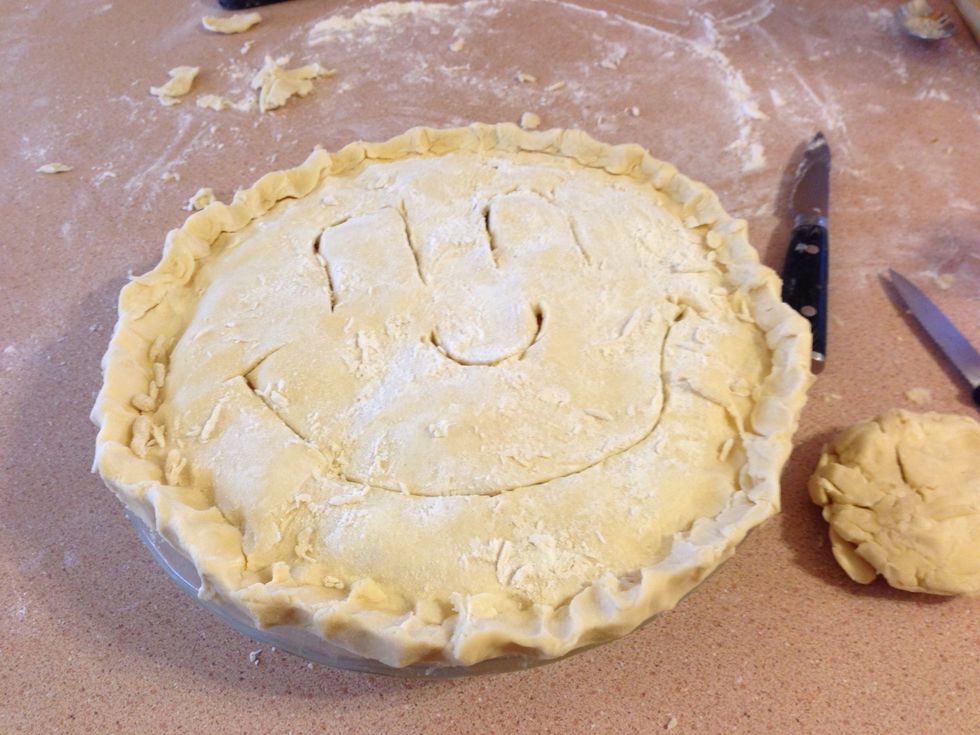 Cut air vents into pie. Be creative.