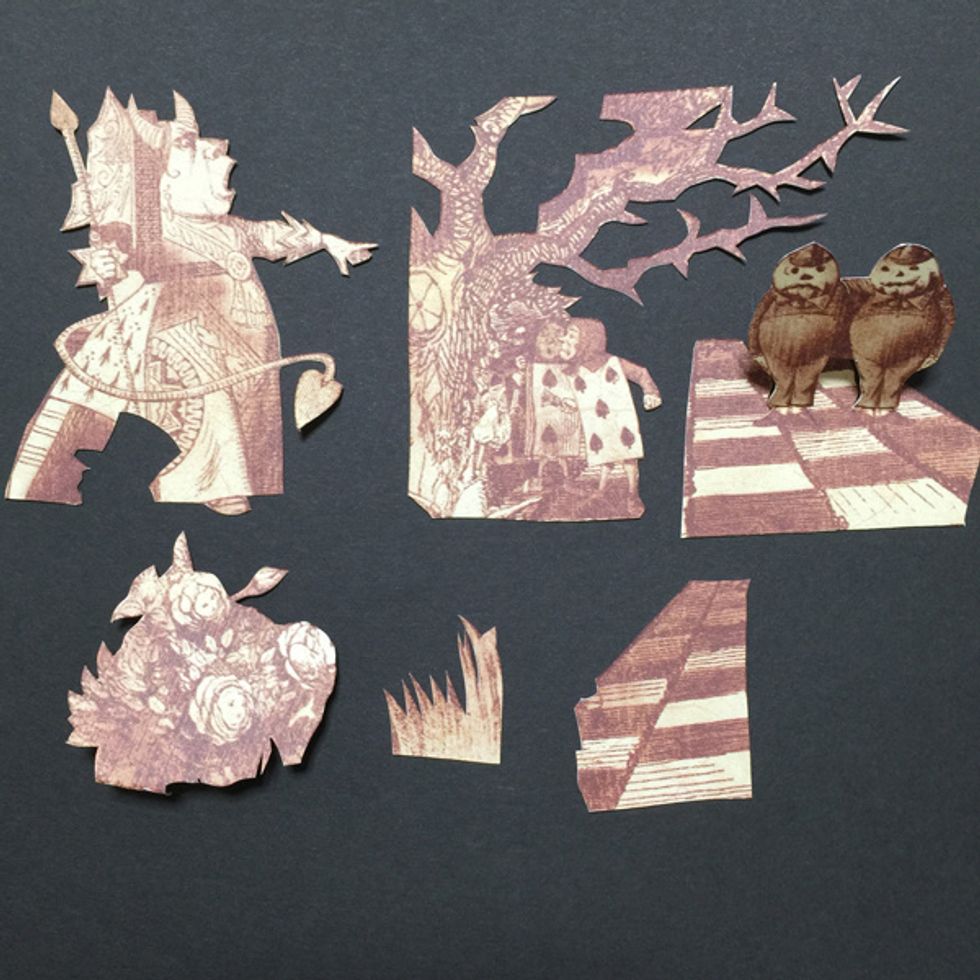 Cut all pieces and make Twin are stand up