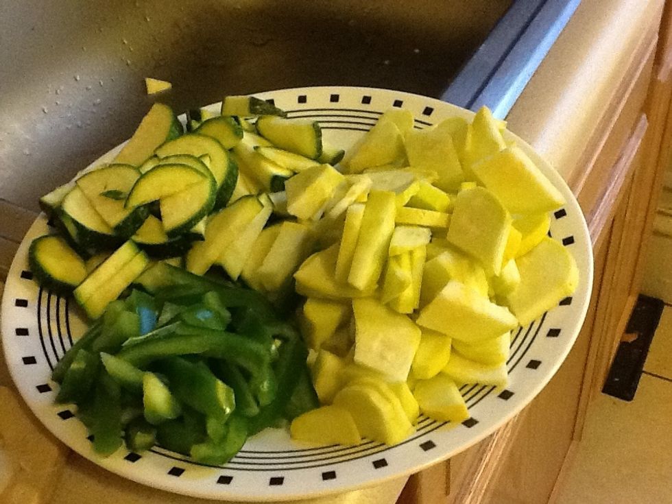 Cut all the veggies