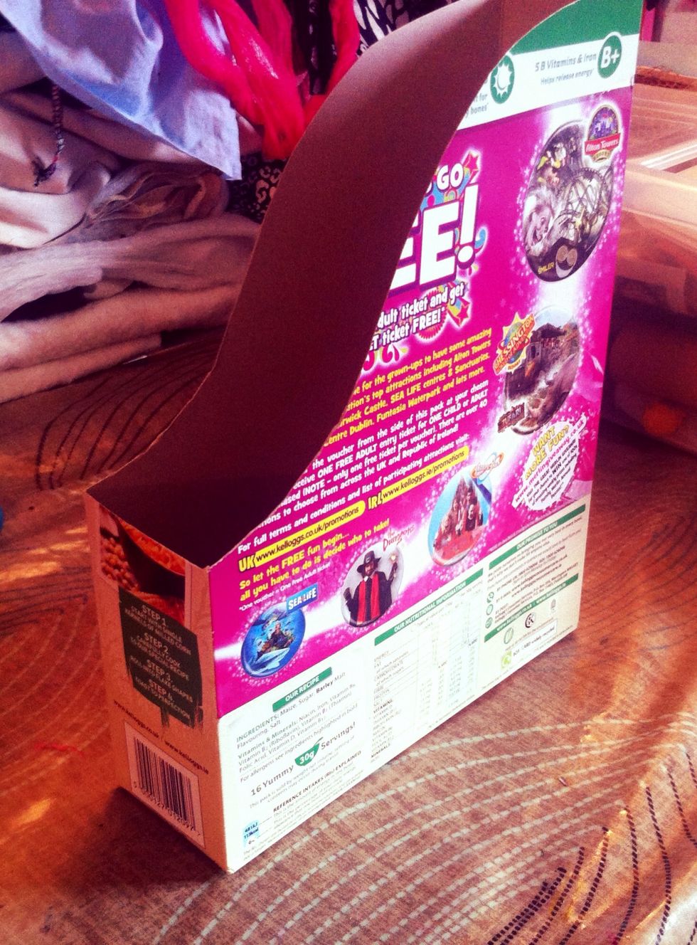 Cut along the guidelines you drew at the sides and cut along the other two sides to join them up