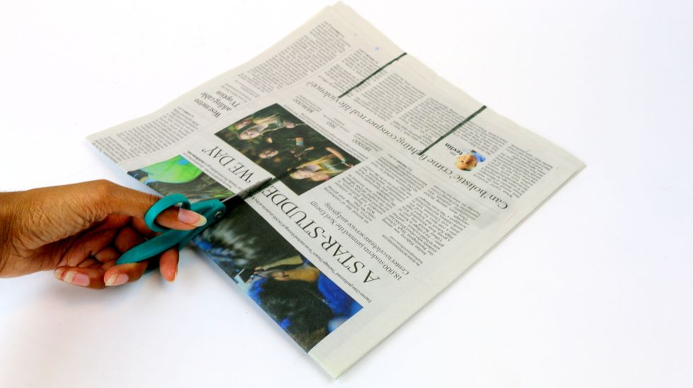 Cut along the lines with scissors