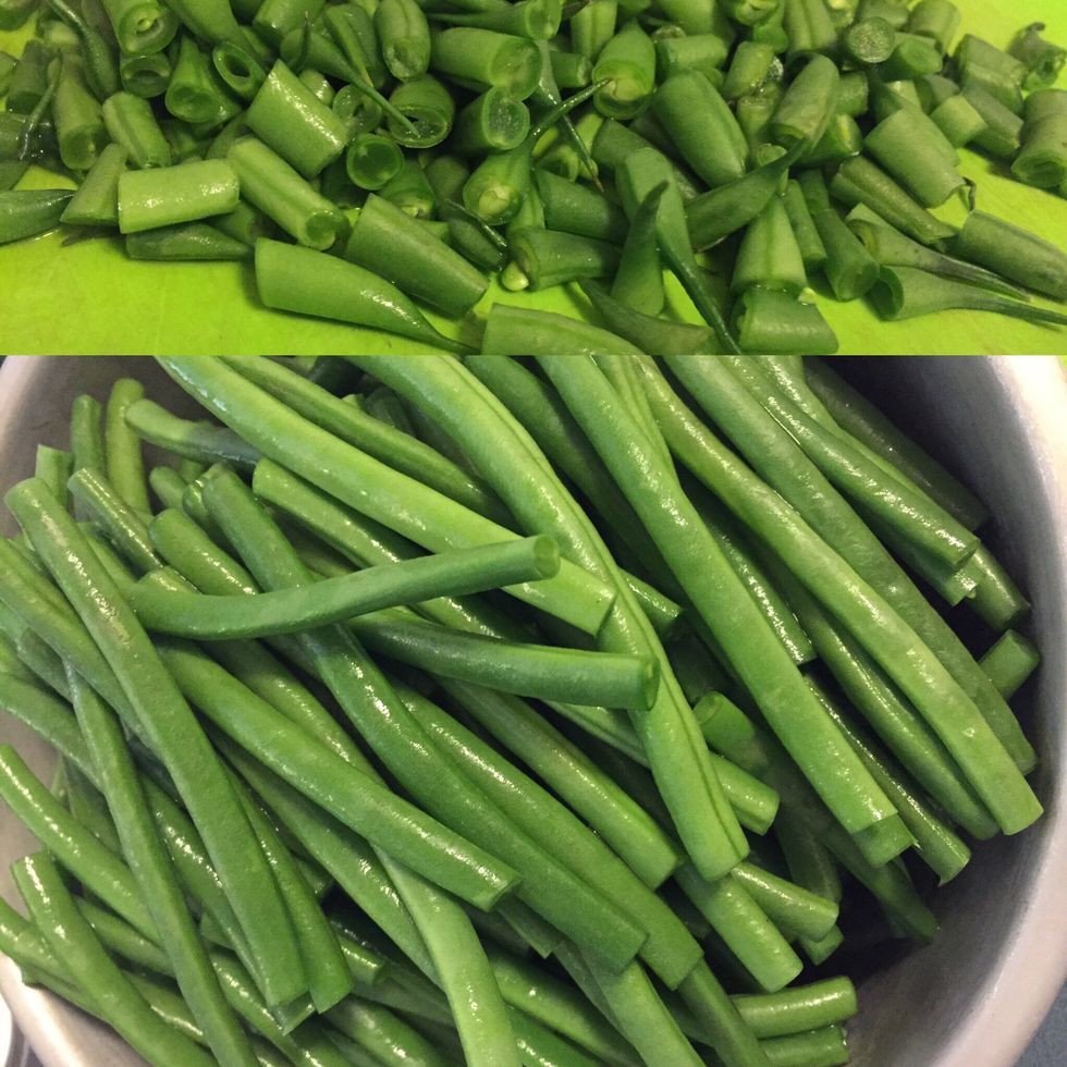 Cut and discard the ends.
