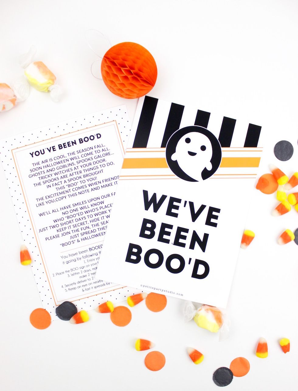 Cut and print the boo signs to BOO your neighbors or forget the signs and give it as a teacher gift!