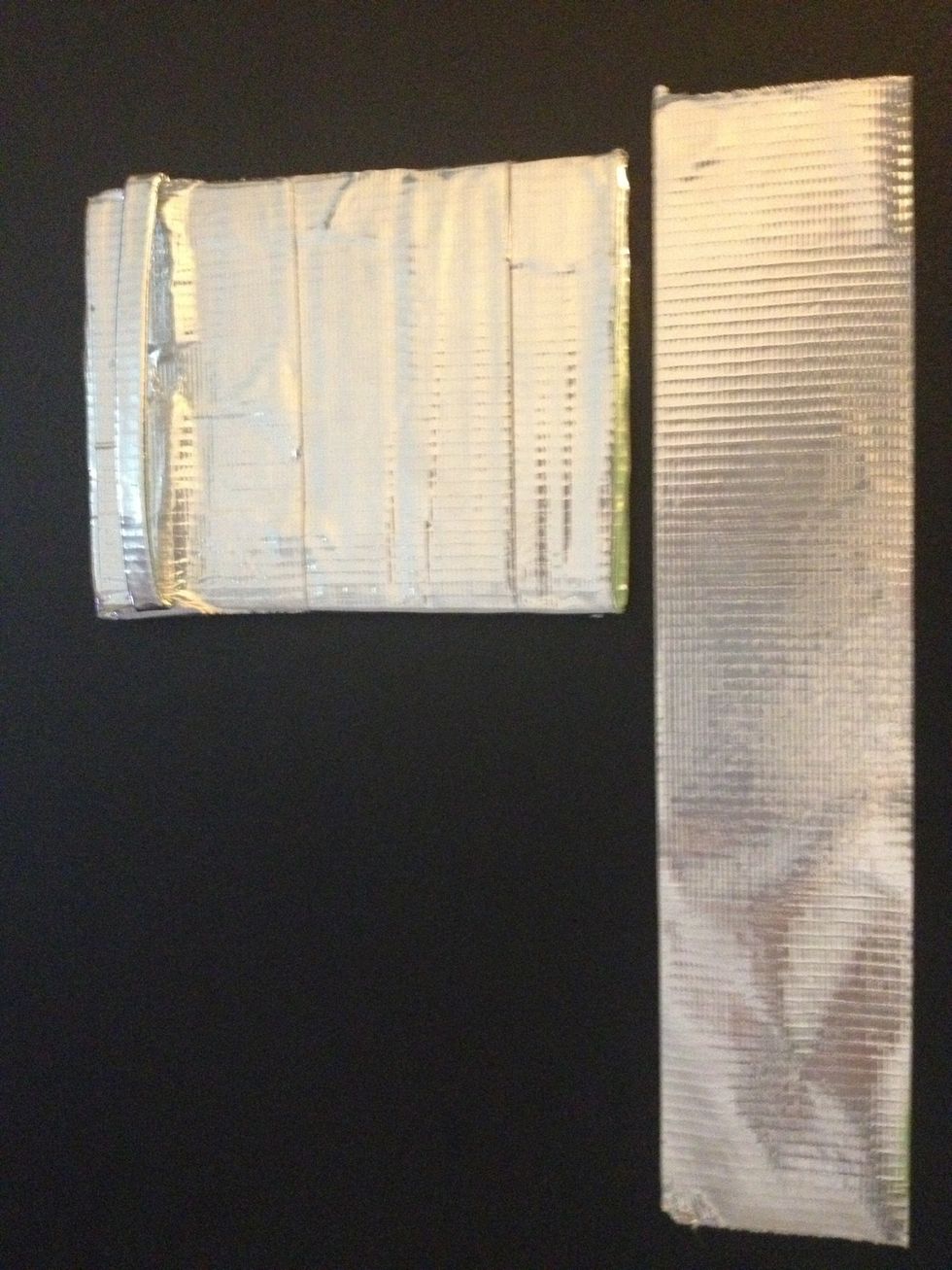 Cut another strip twice the length of the hook.