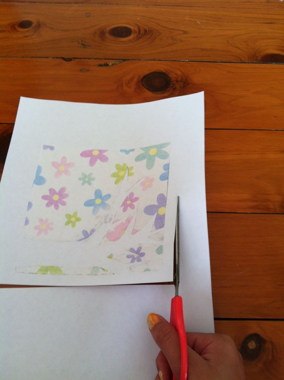 Cut around it leave about 1cm