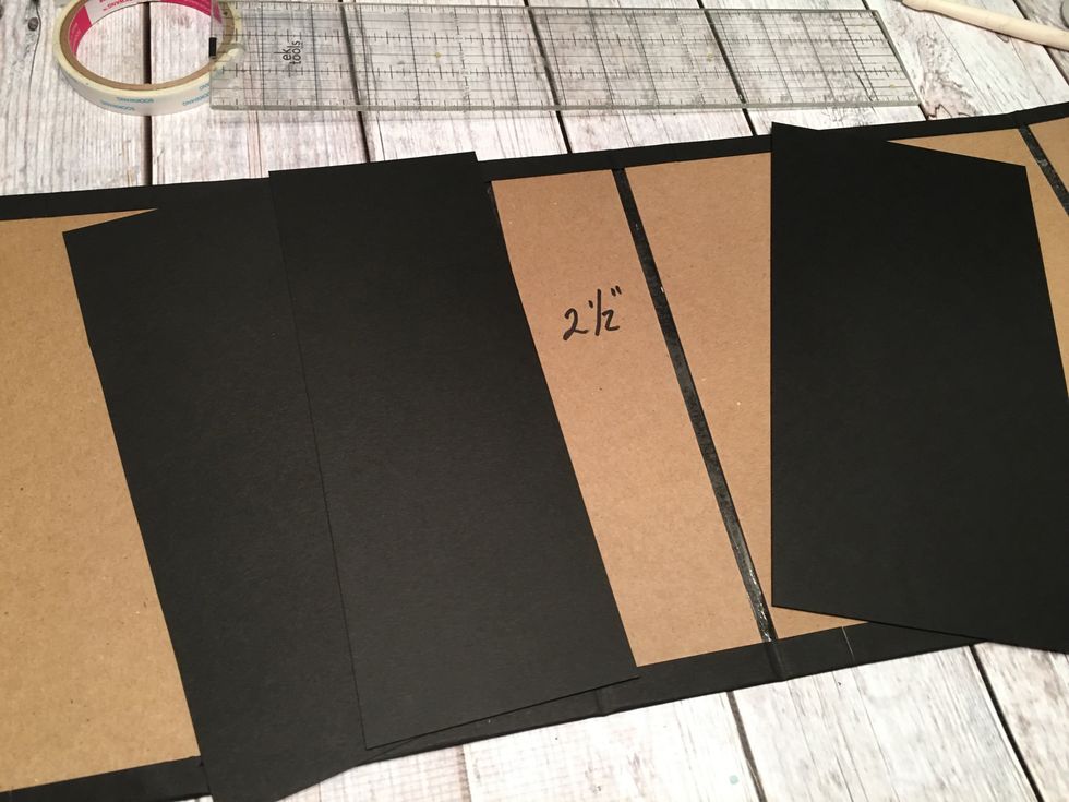 Cut black card stock