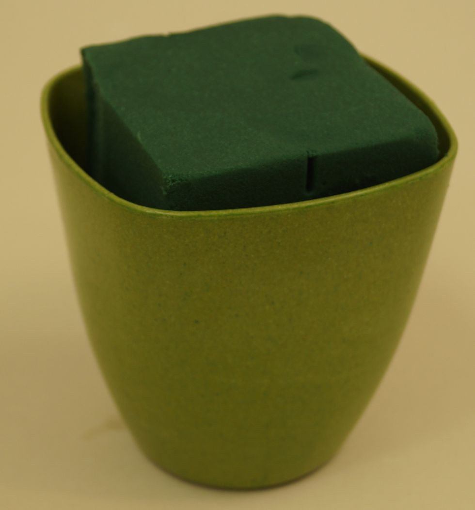 Cut brick to fit into an ECOssentials 4 1/2" Cube.