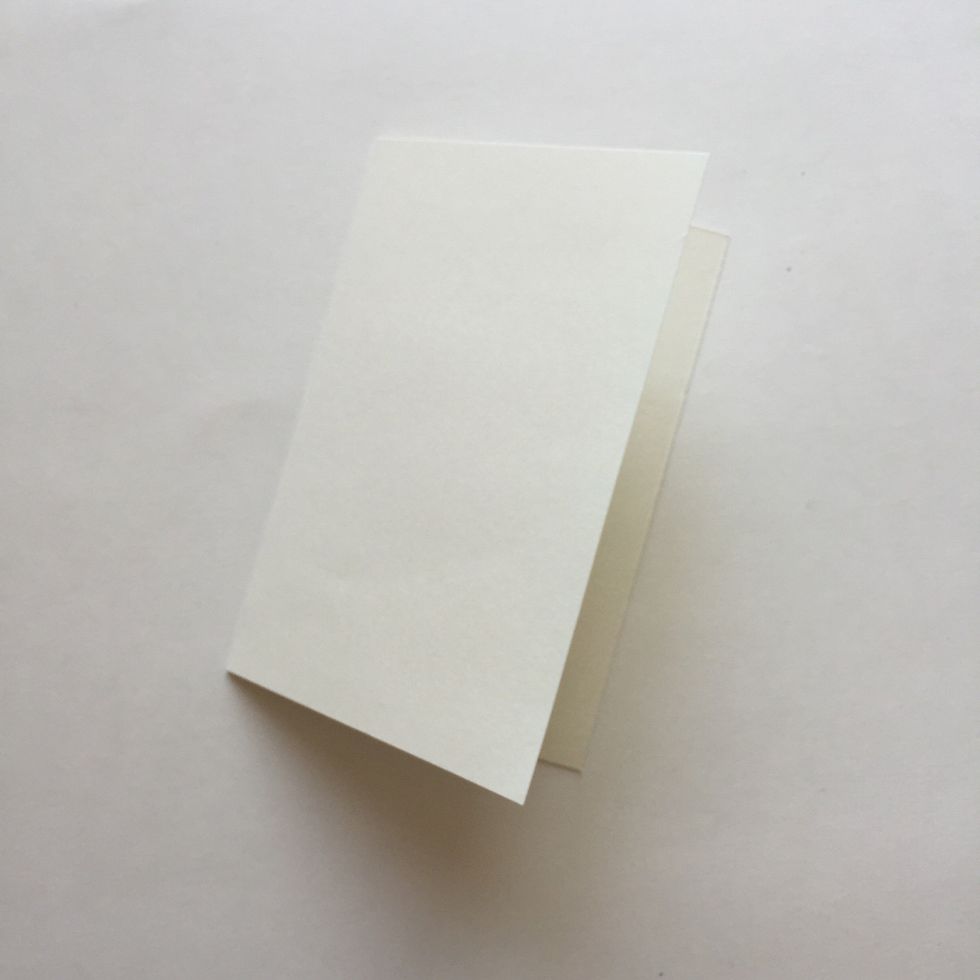 Cut cardstock to 8"x6", score and fold at 4".