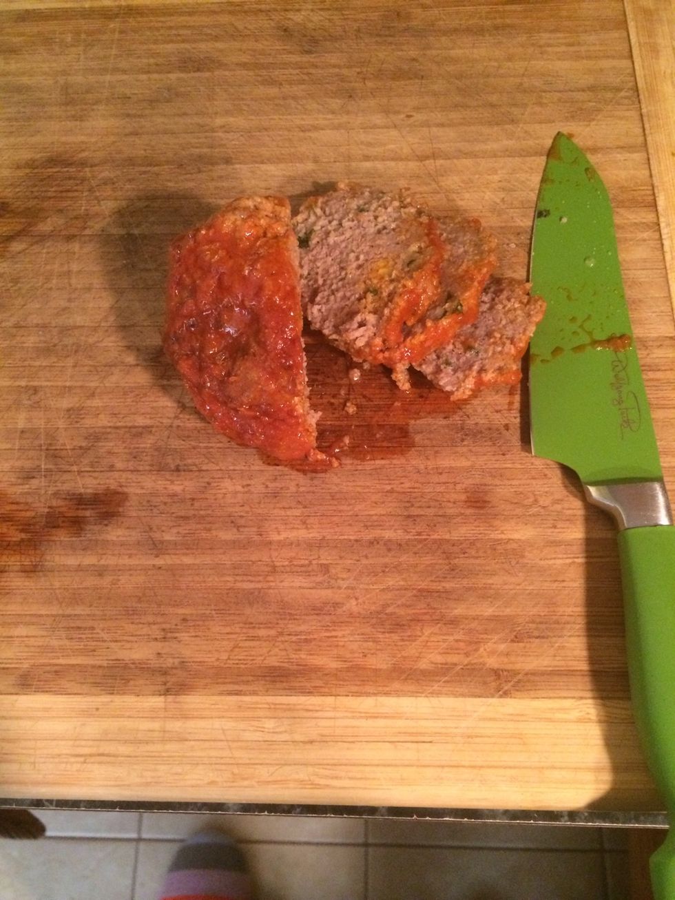 Cut each meatballs into slices