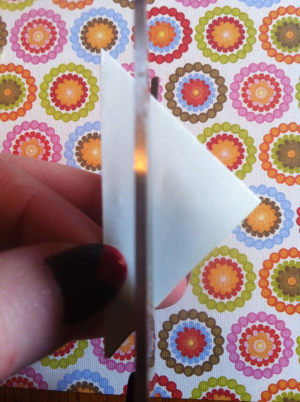 Cut edge off. I prefer a thin model, so just kinda guesstimate. No big deal.