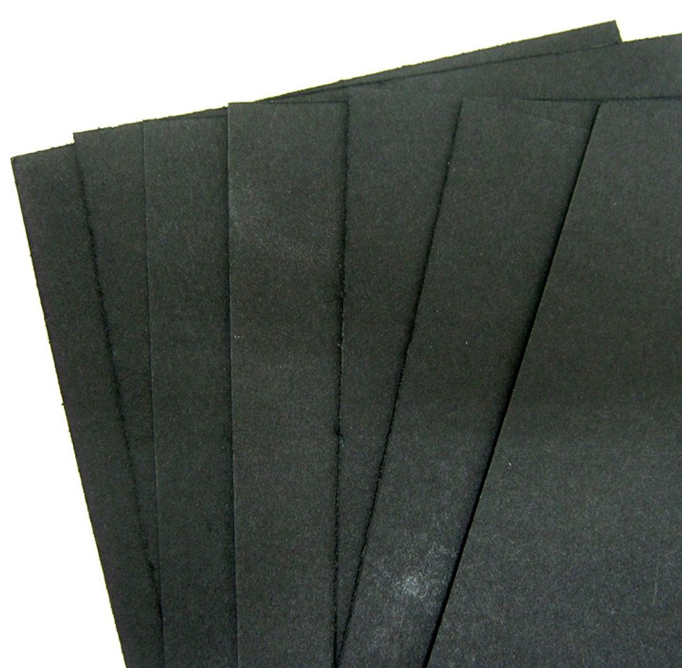 Cut eight 8"x4" pieces from black cardstock.