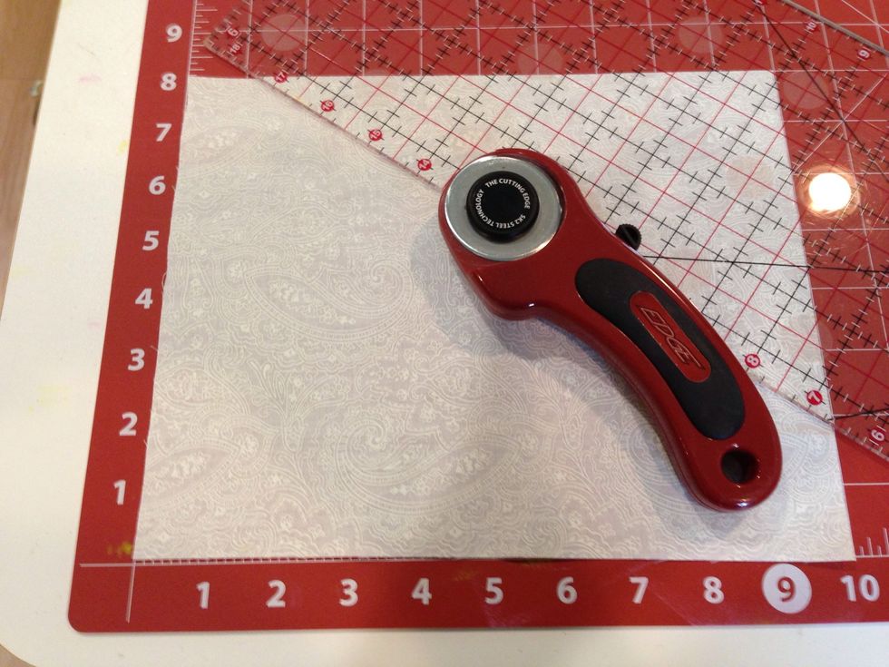 Cut fabric to desired size