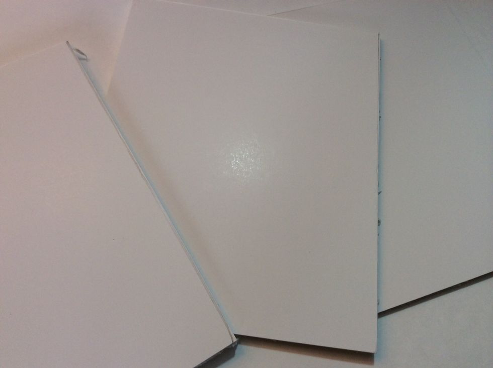 Cut foam core board to fit snugly inside the panes.