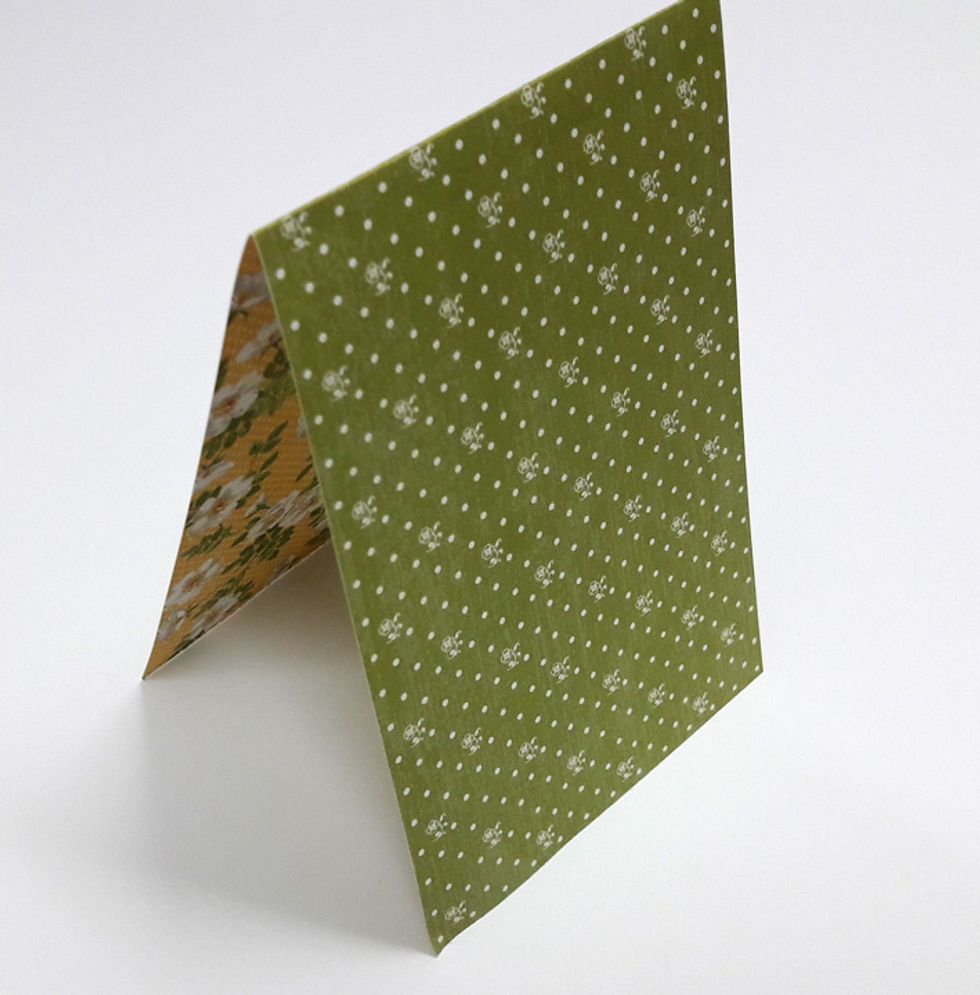 Cut four squares 11 3/4" x 3 7/8". Fold in half.