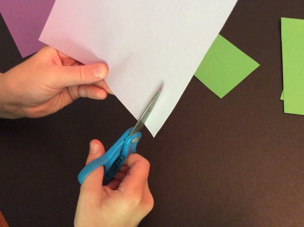 Cut from bottom to top.