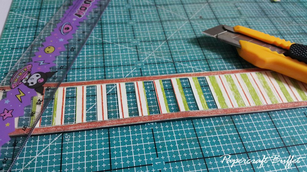 Cut holes for the balcony.