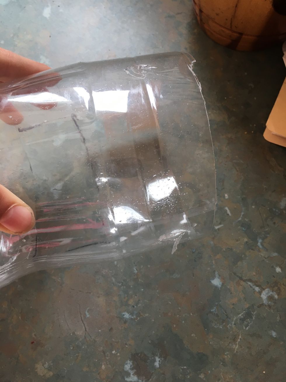 Cut holes in back