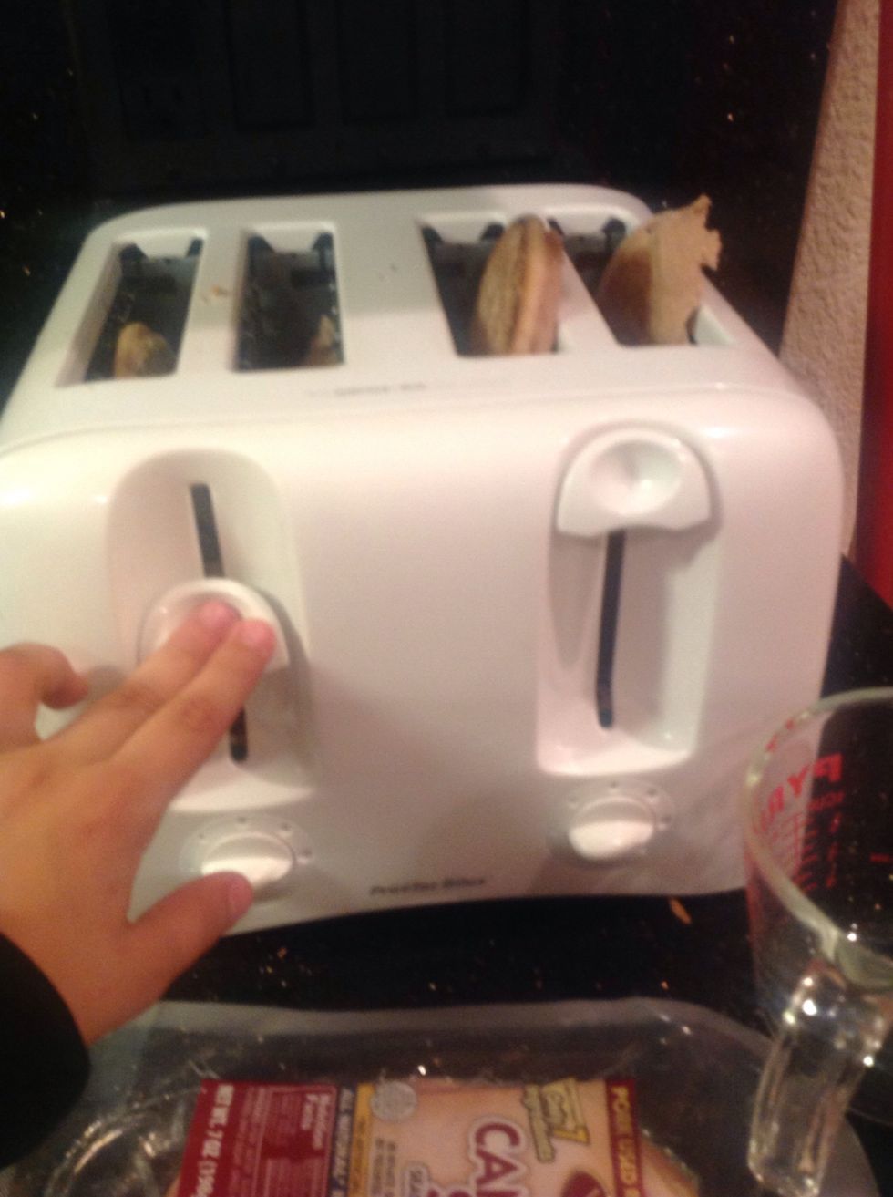 Cut in half and toast your muffin