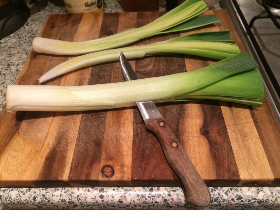 Cut in half length ways