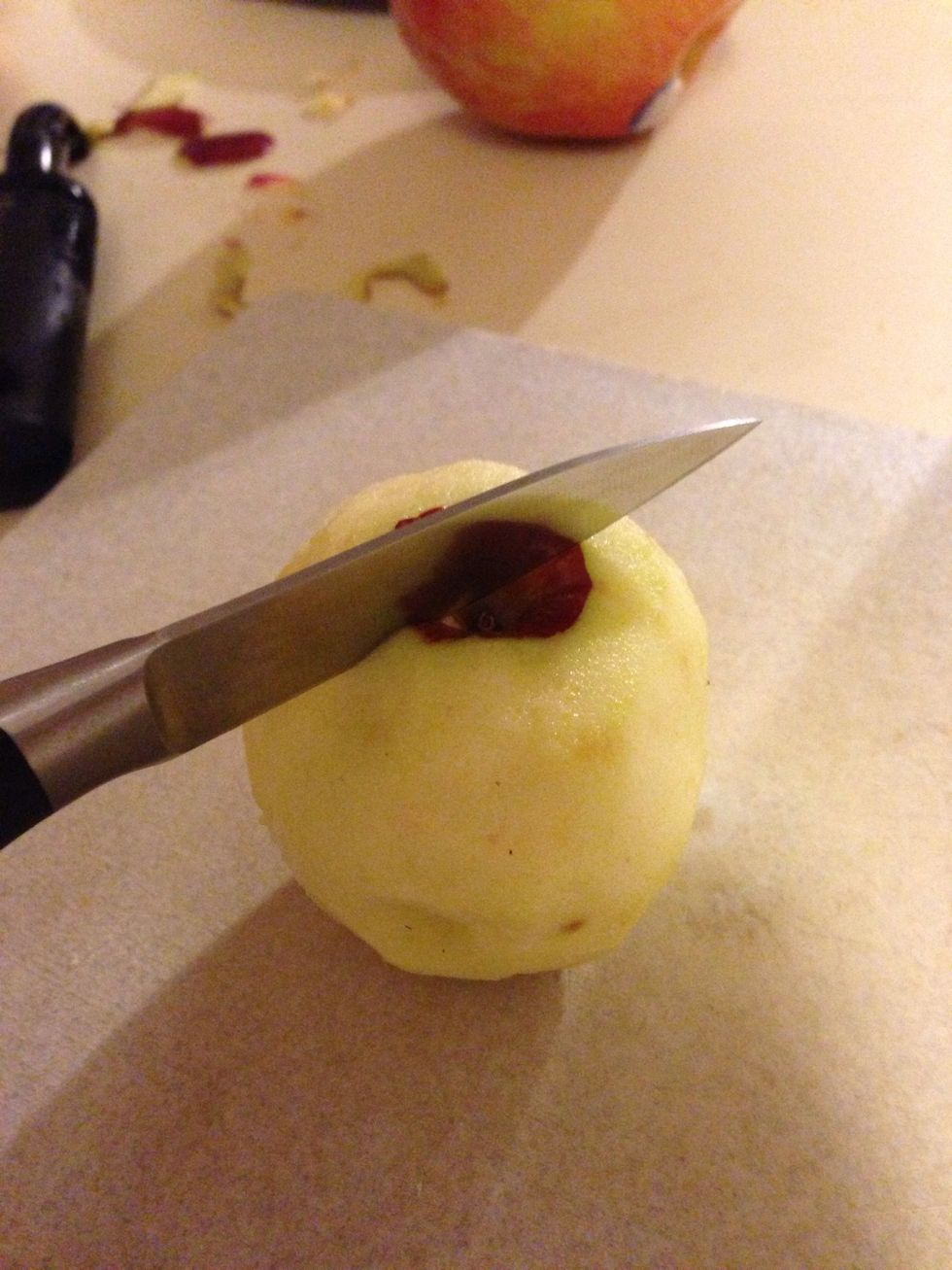 Cut in half