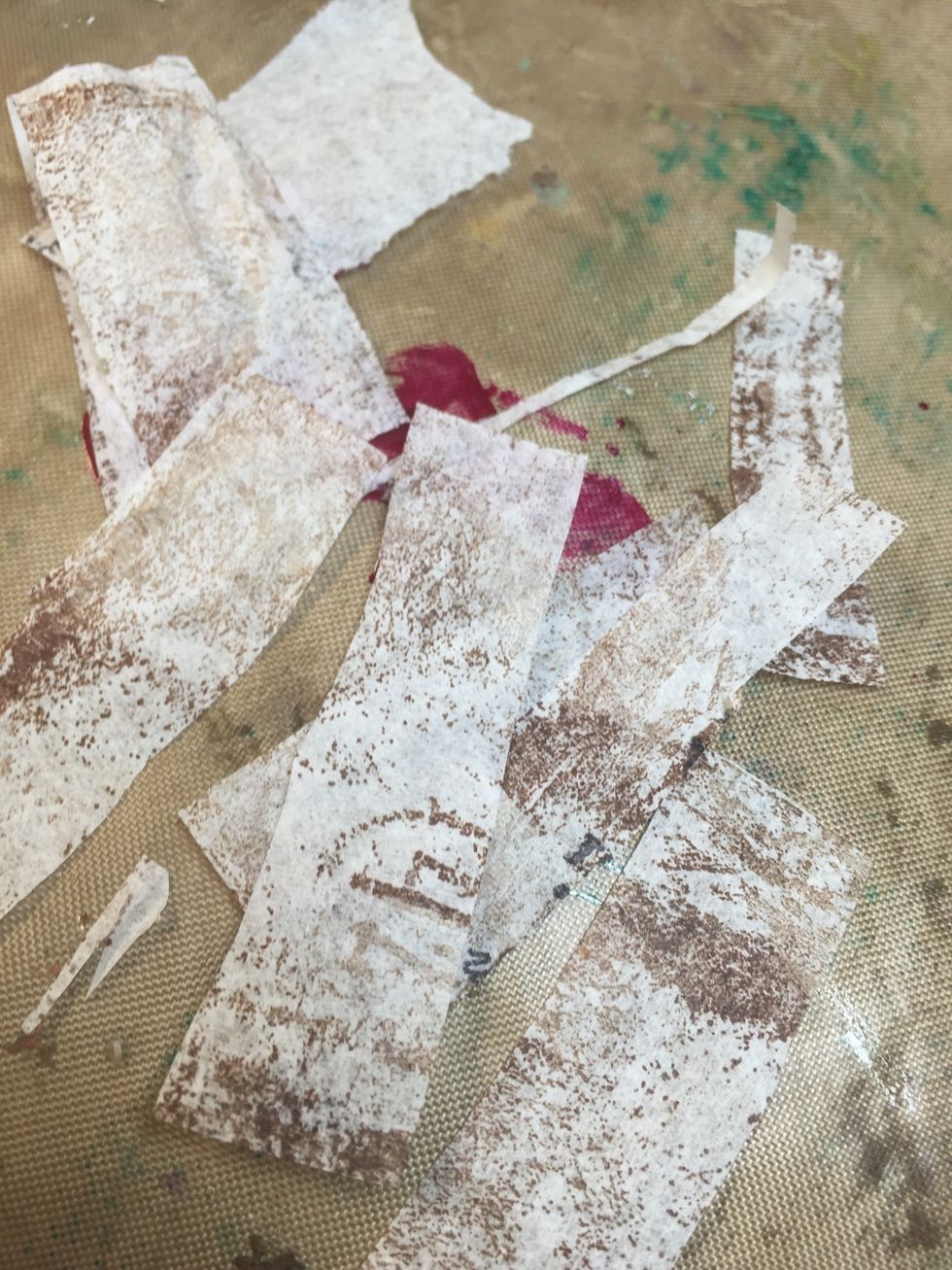 Cut in small pieces