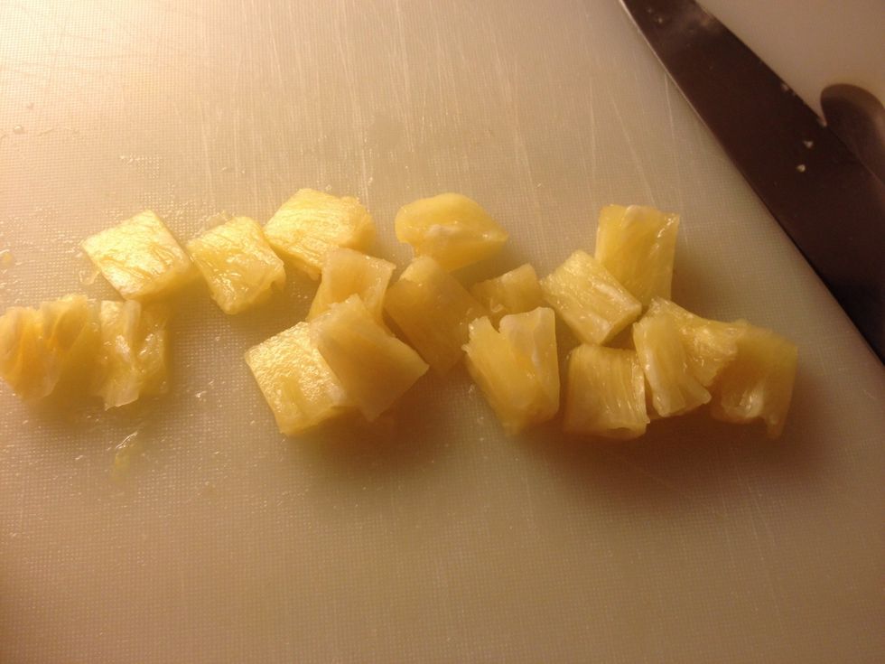 Cut in smaller pieces if they are big