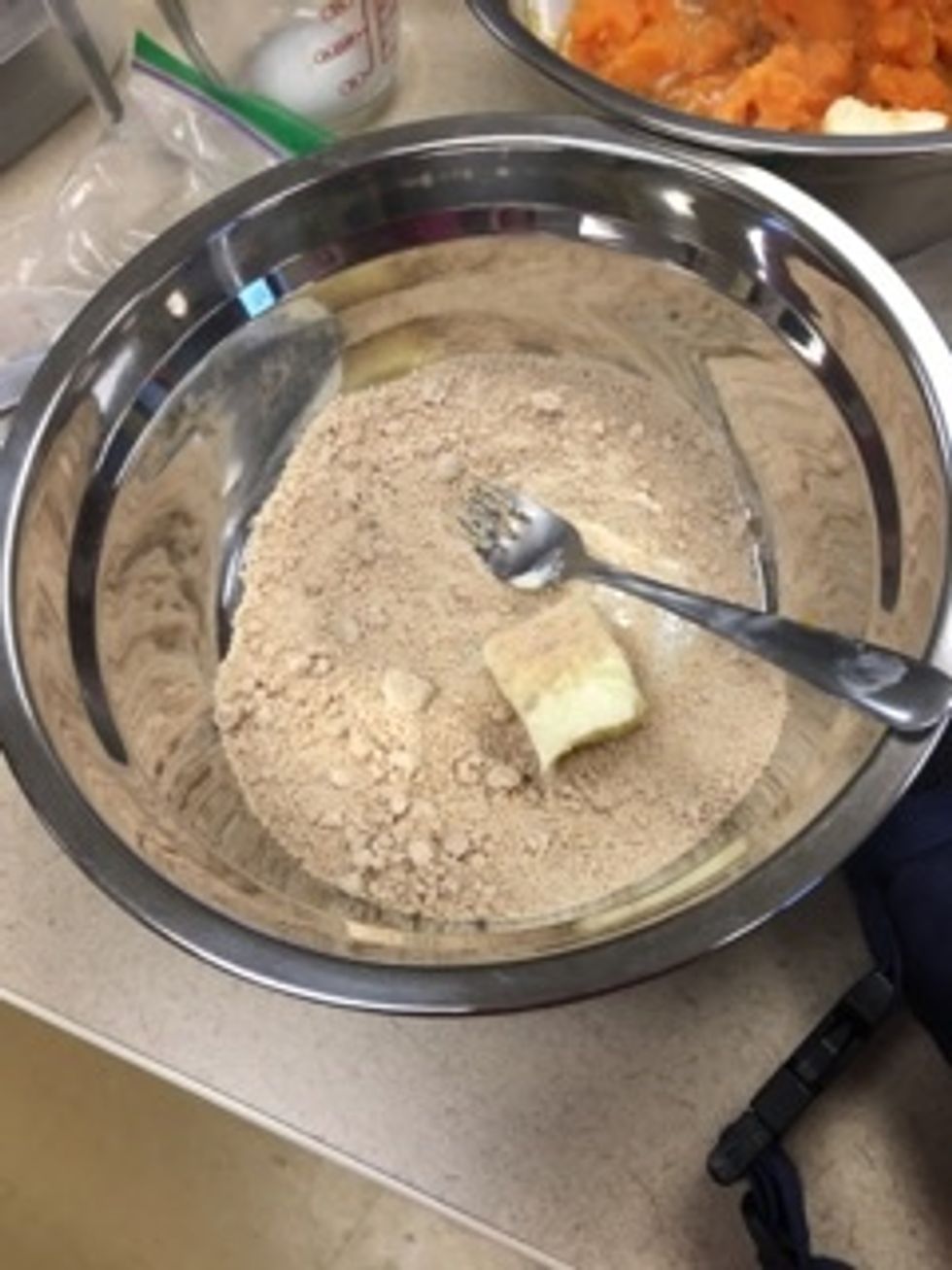 Cut in the butter