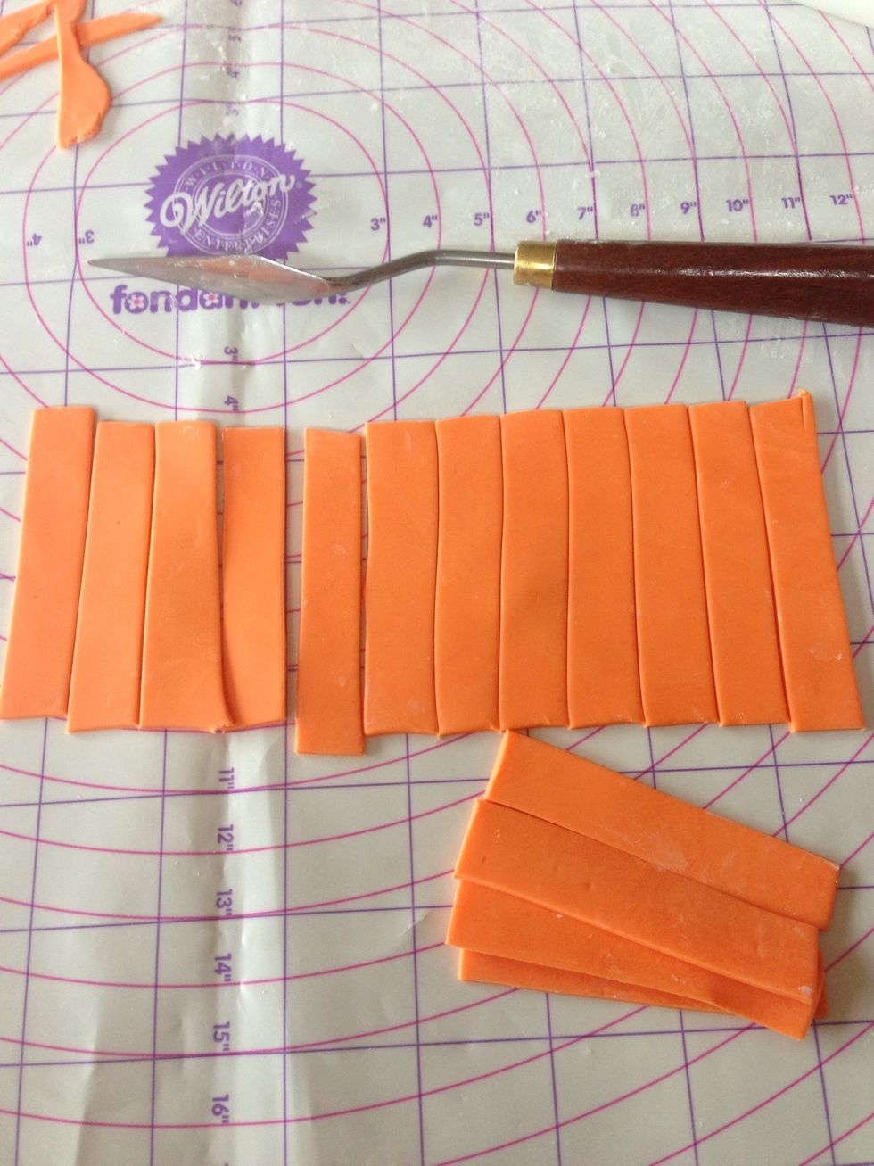Cut into 15 strips