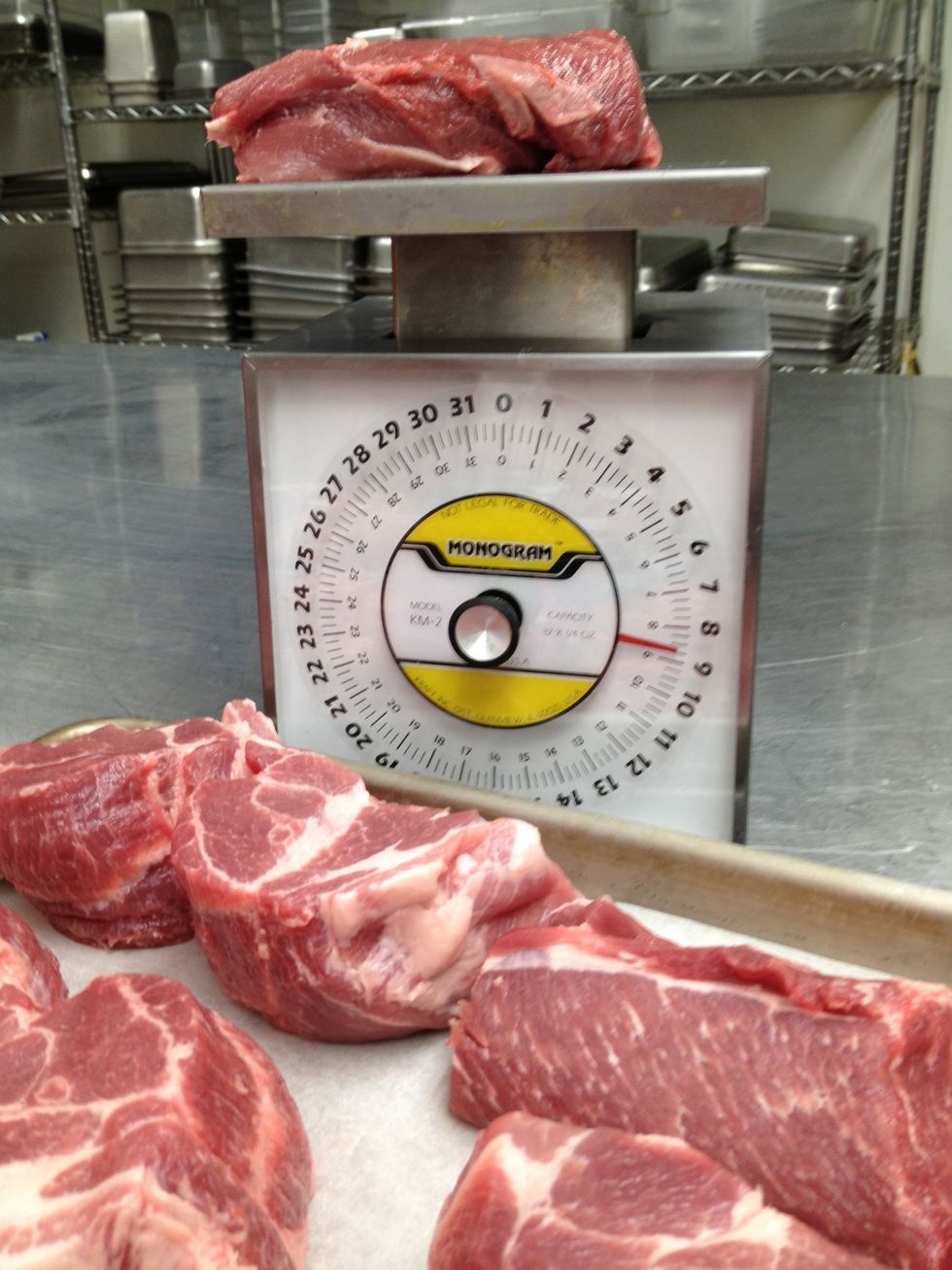 Cut into 8 to 10 ounce steaks