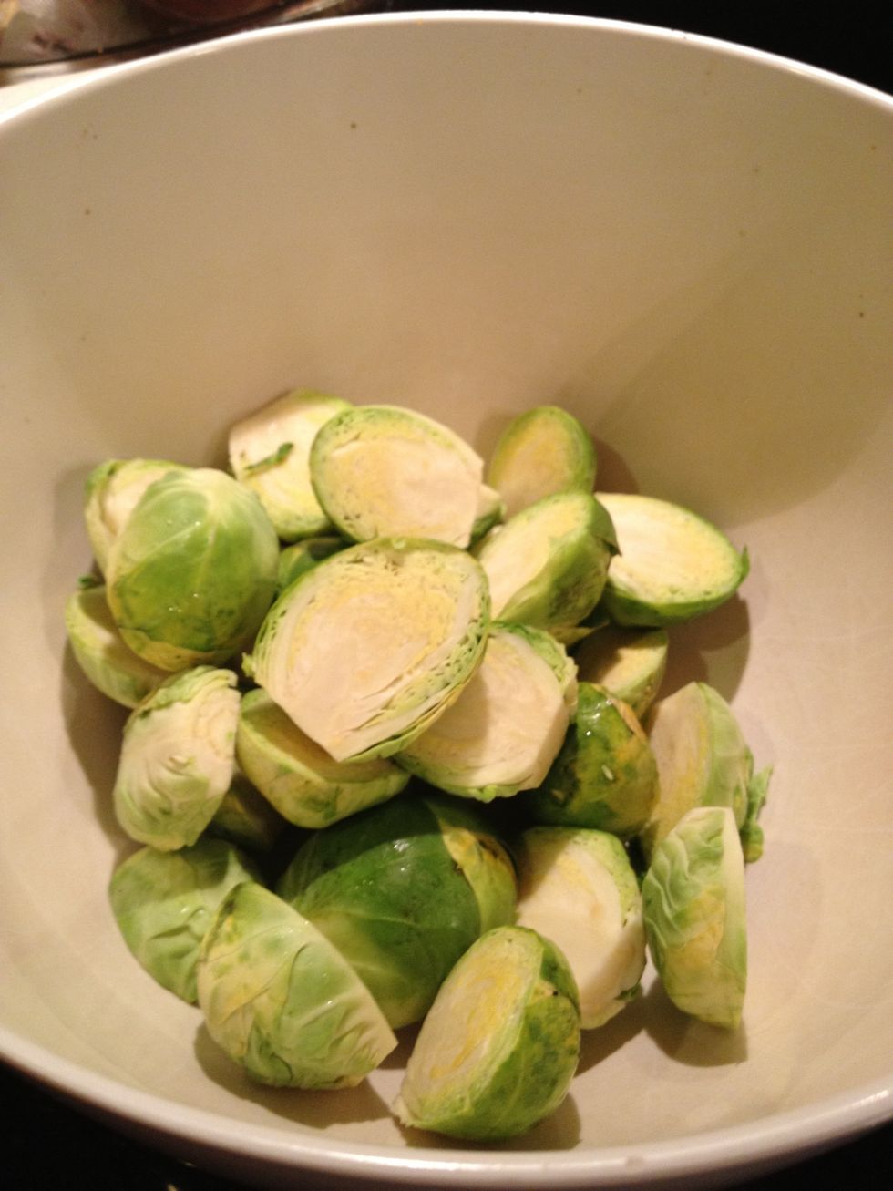 cut into halves