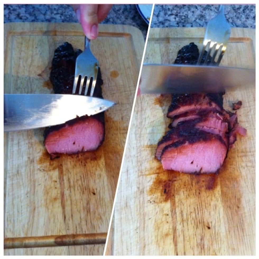 Cut into small slices...