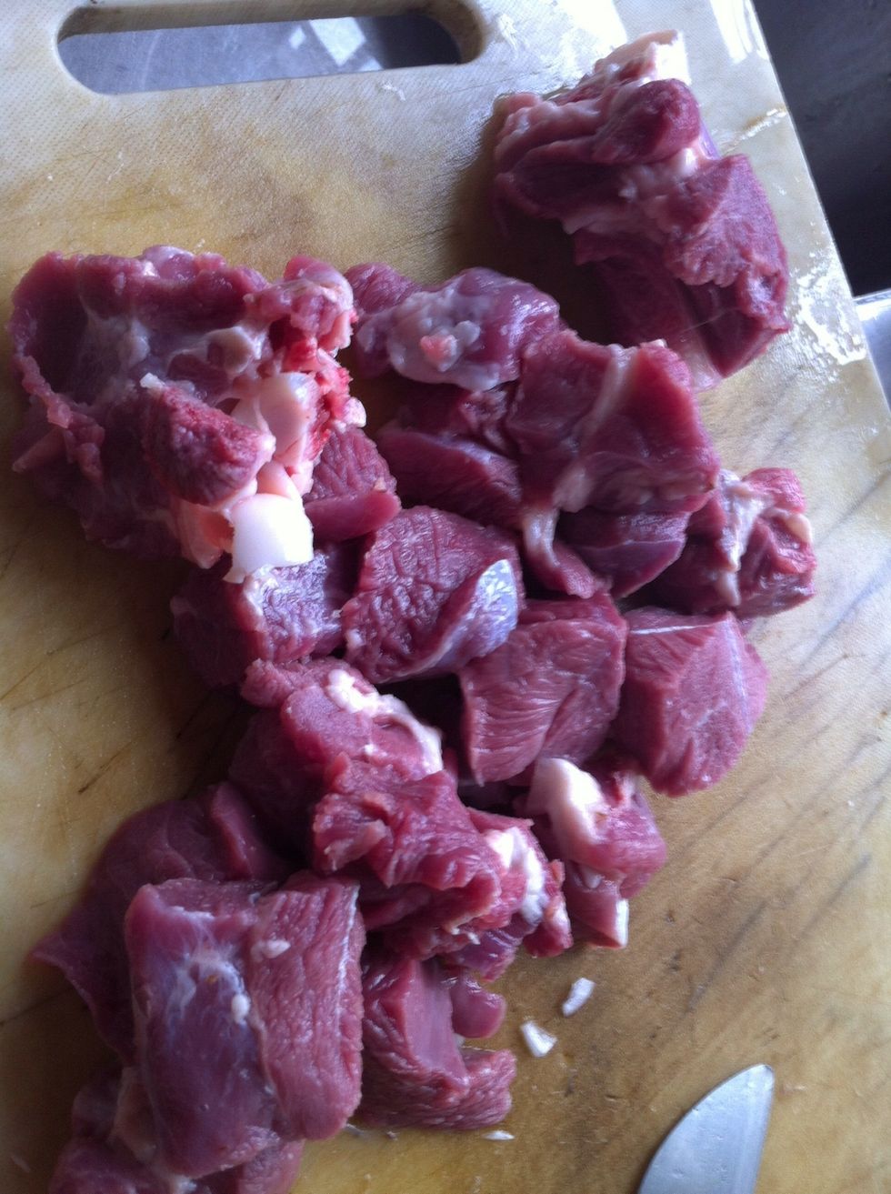 cut into smaller pieces