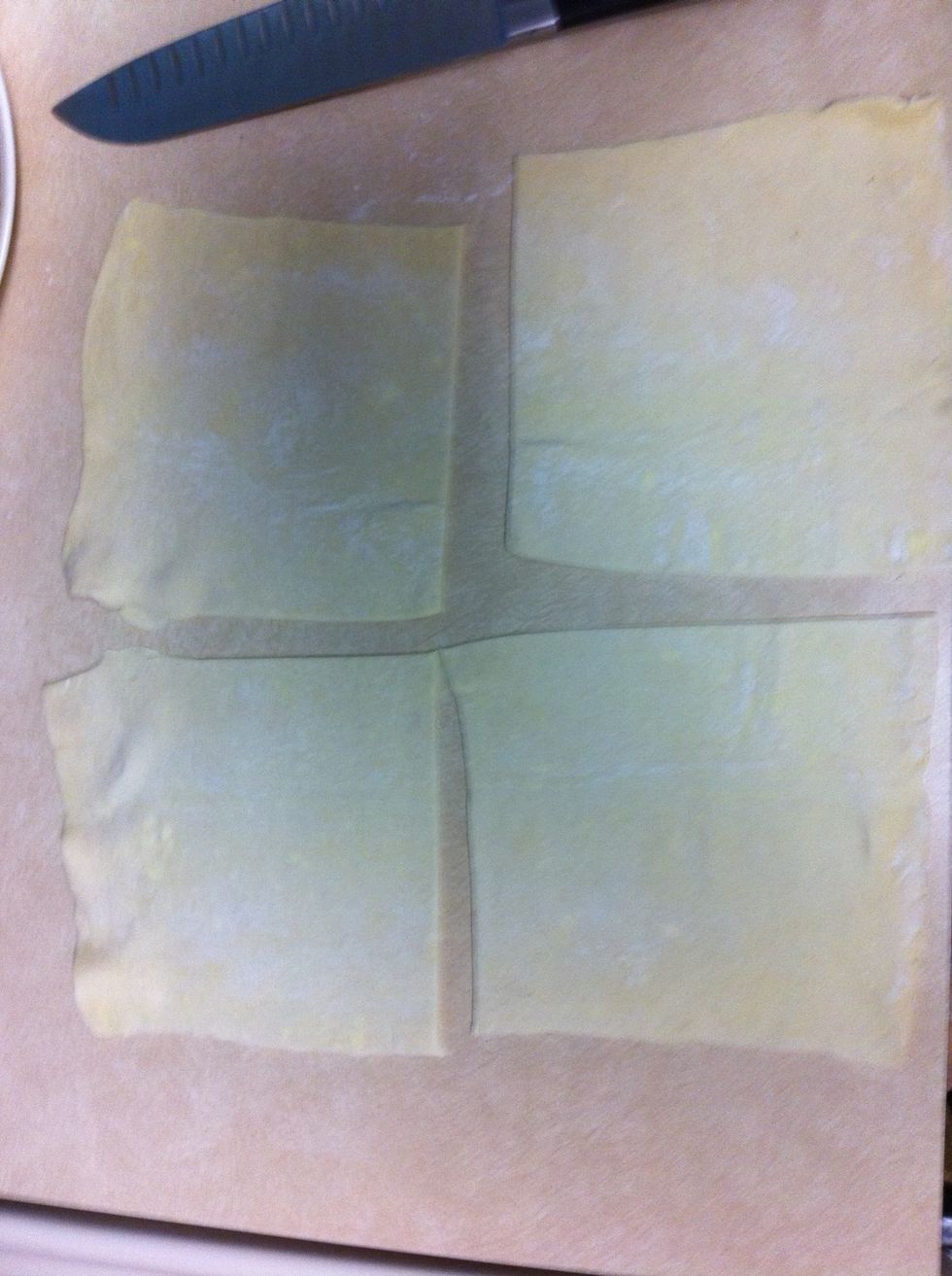 Cut into squares 15x15 cm (6x6 inch).