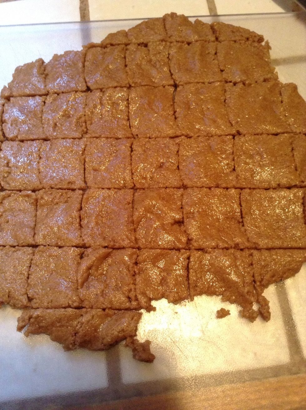 Cut into squares or use a cookie cutter to make fun shapes. Place on a cookie sheet. I'm impatient so mine are not very pretty or evenly shaped. I like to add extra cinnamon on top of the crackers