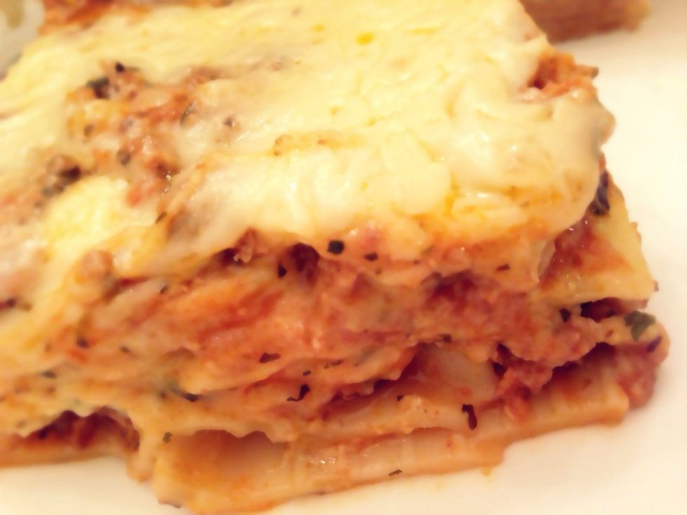 Cut into squares, serve, and enjoy.