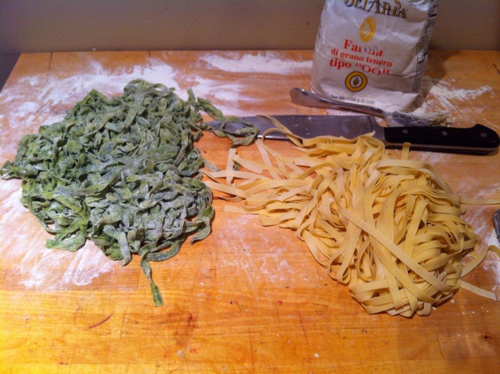 Cut into Tagliatelle